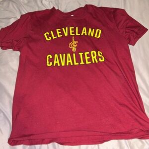 Cleveland Cavaliers red and yellow t-shirt
